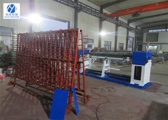 Gegalvaniseerde / Pvc gecoate zeshoekige gaasmachine Snelle weefsnelheid